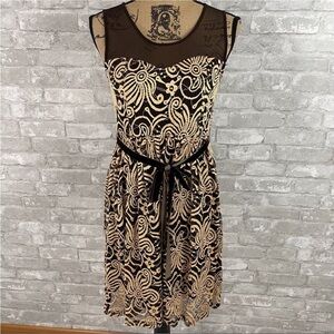 A'REVE Sleevless Floral Mesh Dress